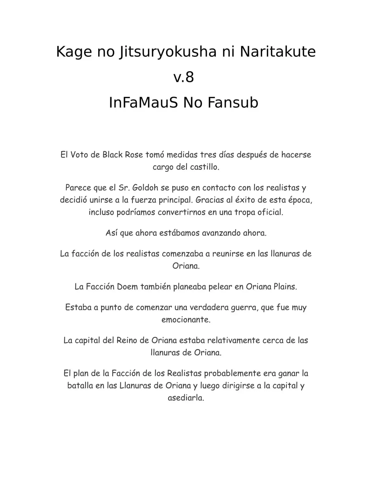 Kage no Jitsuryokusha ni Naritakute (Novela) - Capítulo 187 - Página 1 - LectorTMOo