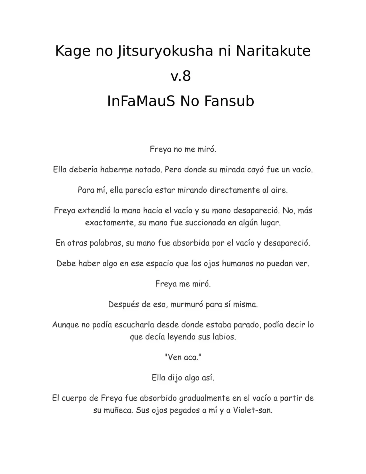 Kage no Jitsuryokusha ni Naritakute (Novela) - Capítulo 191 - Página 1 - LectorTMOo