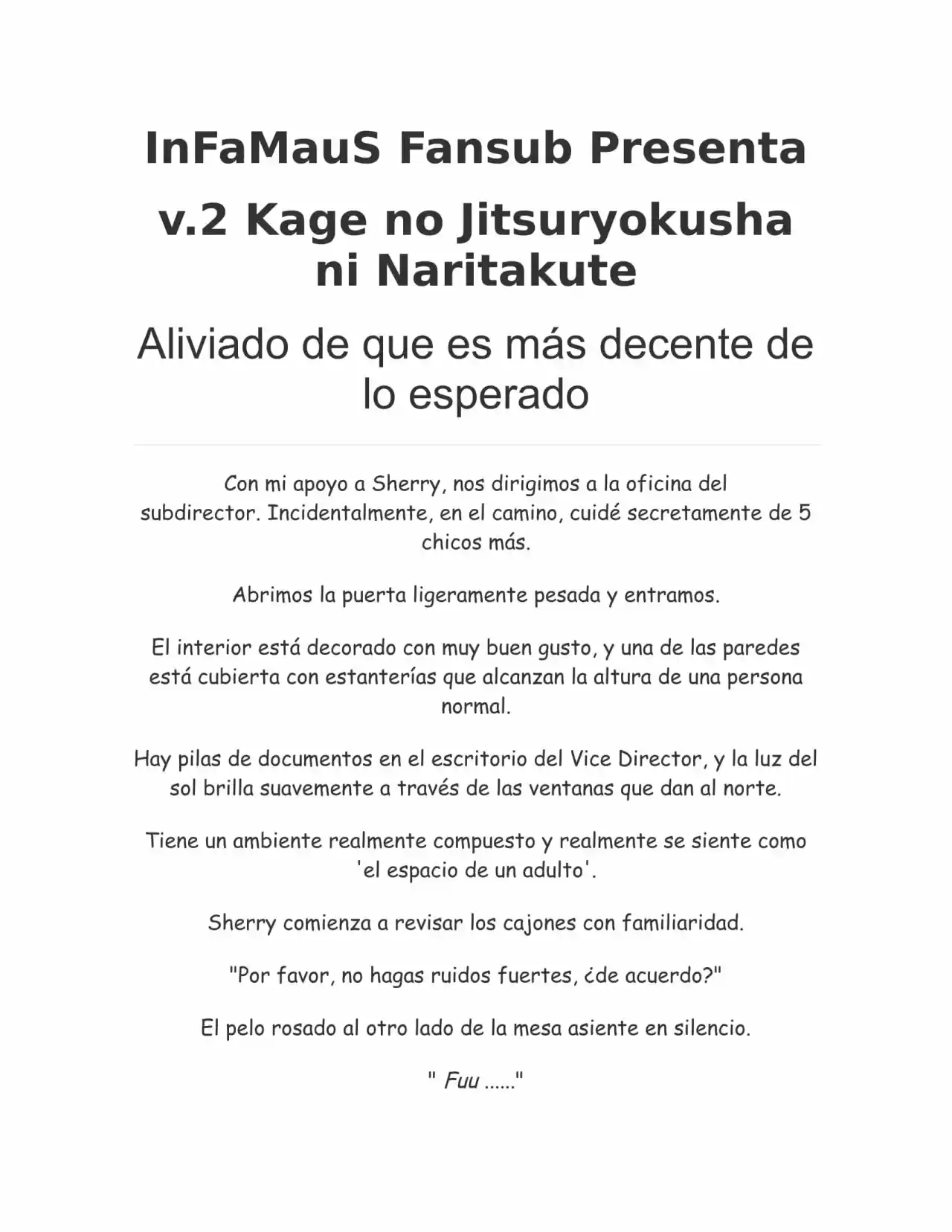 Kage no Jitsuryokusha ni Naritakute (Novela) - Capítulo 36 - Página 1 - LectorTMOo