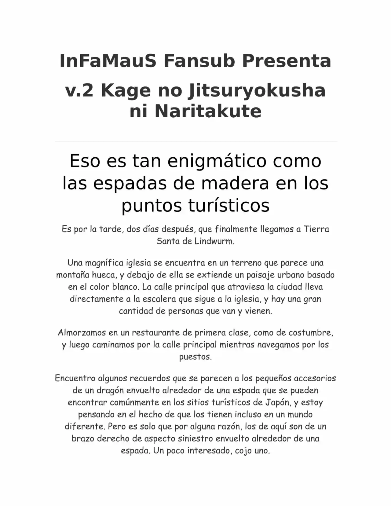 Kage no Jitsuryokusha ni Naritakute (Novela) - Capítulo 43 - Página 1 - LectorTMOo