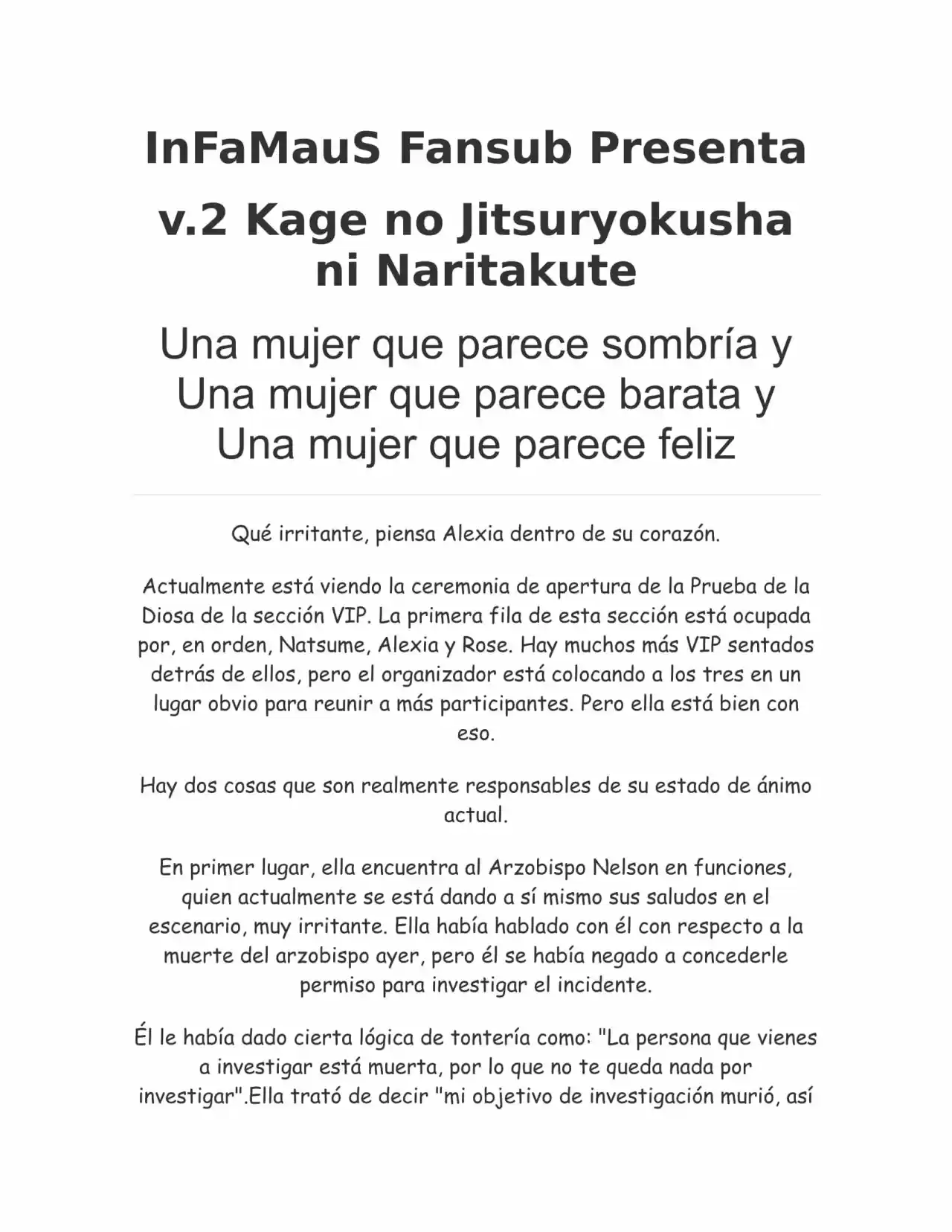 Kage no Jitsuryokusha ni Naritakute (Novela) - Capítulo 46 - Página 1 - LectorTMOo