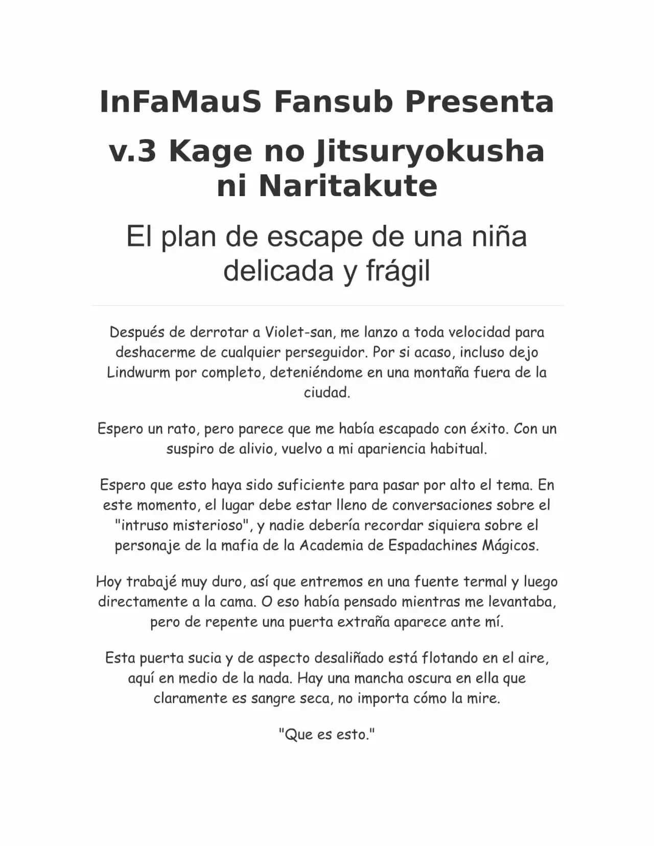 Kage no Jitsuryokusha ni Naritakute (Novela) - Capítulo 53 - Página 1 - LectorTMOo