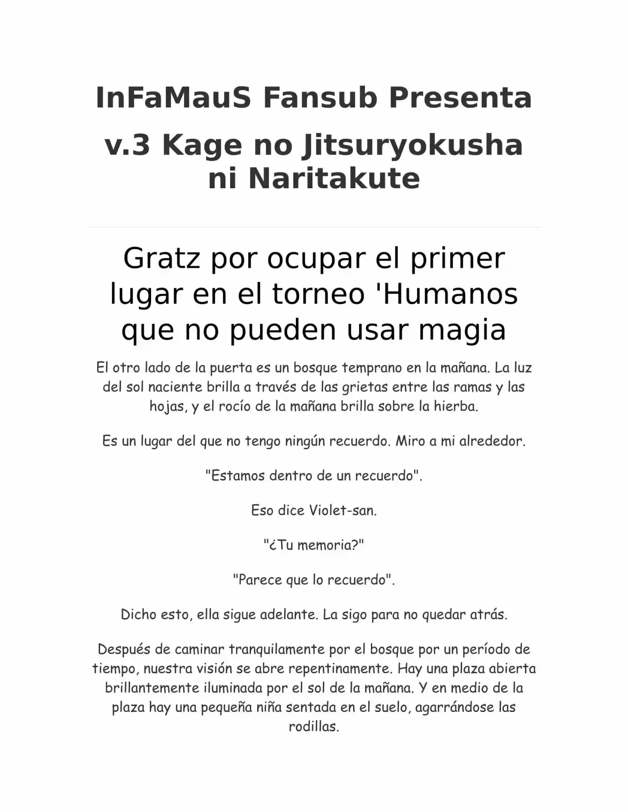 Kage no Jitsuryokusha ni Naritakute (Novela) - Capítulo 54 - Página 1 - LectorTMOo