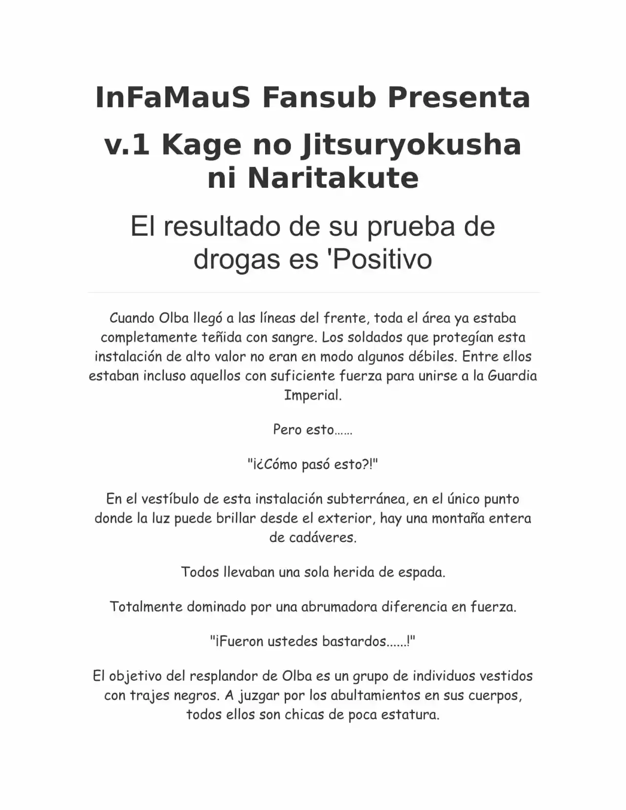 Kage No Jitsuryokusha Ni Naritakute (Novela) - Capítulo 6 - Página 1 - LectorTMOo