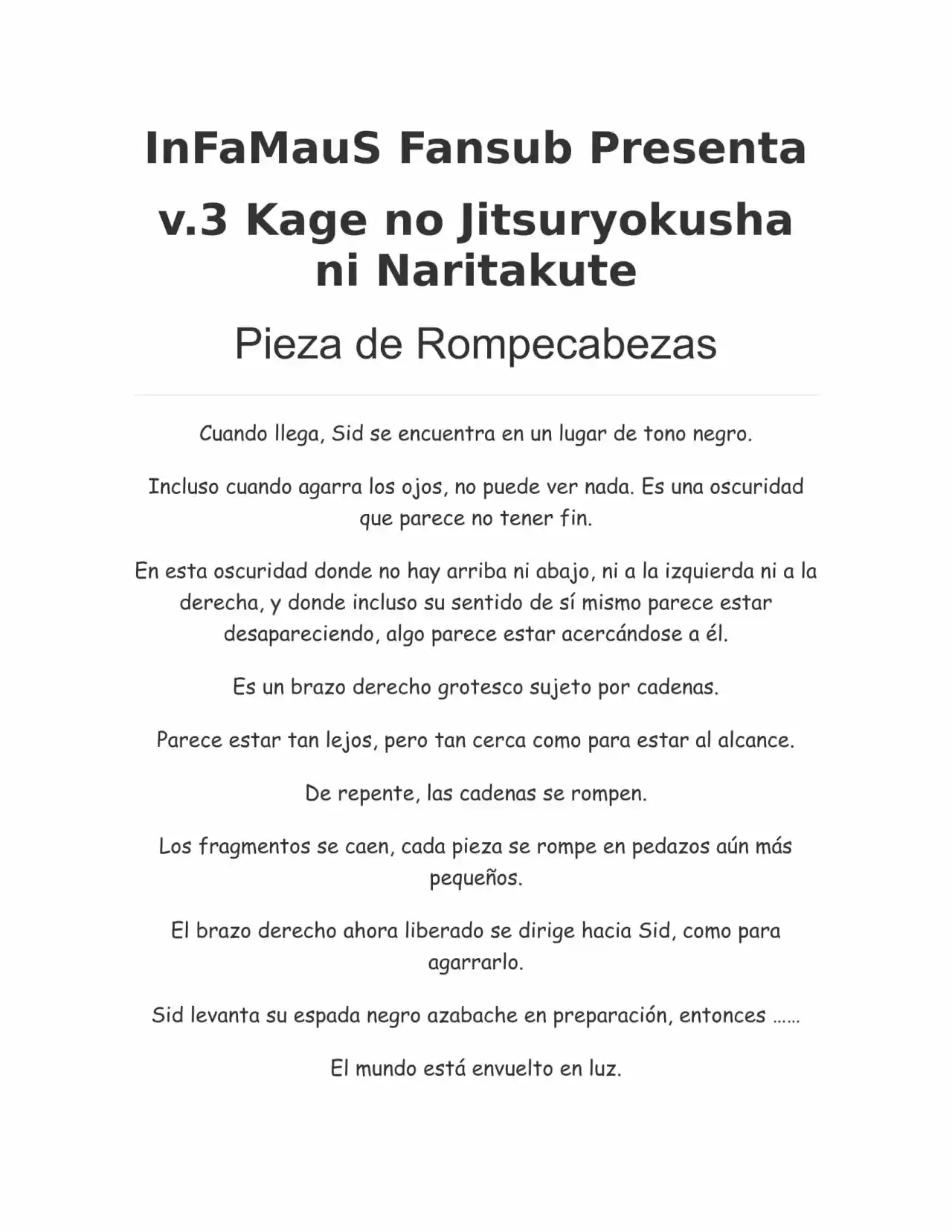 Kage no Jitsuryokusha ni Naritakute (Novela) - Capítulo 60 - Página 1 - LectorTMOo