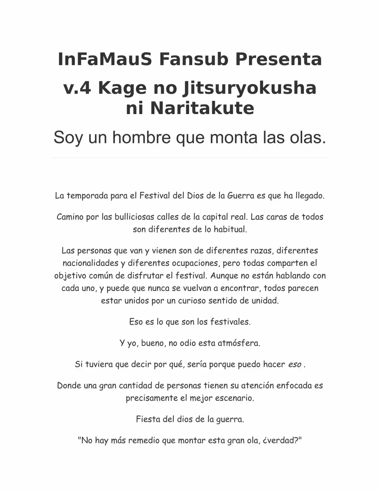 Kage no Jitsuryokusha ni Naritakute (Novela) - Capítulo 62 - Página 1 - LectorTMOo
