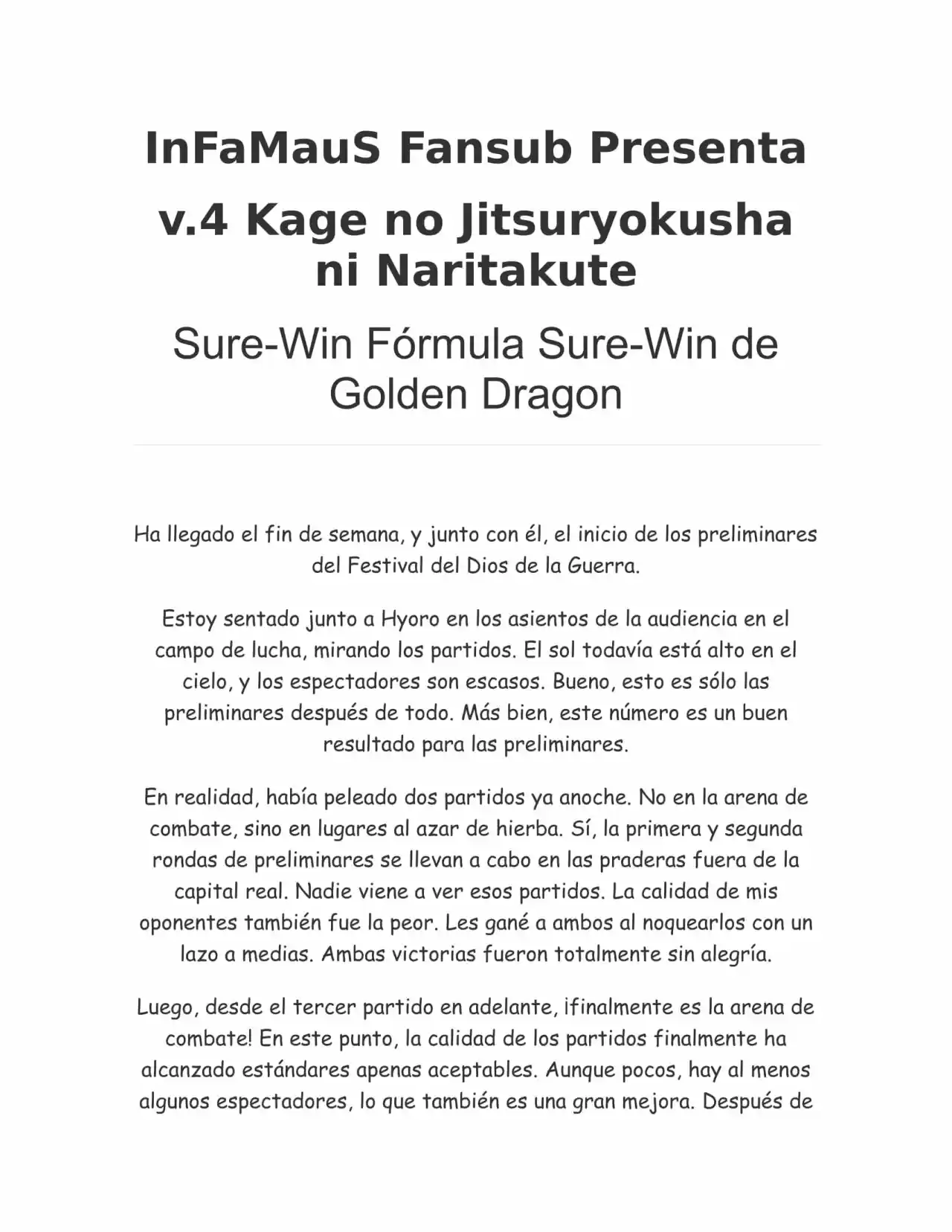 Kage no Jitsuryokusha ni Naritakute (Novela) - Capítulo 67 - Página 1 - LectorTMOo
