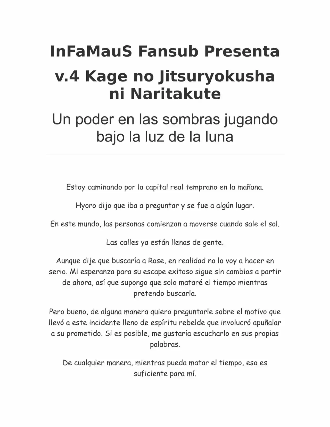 Kage no Jitsuryokusha ni Naritakute (Novela) - Capítulo 72 - Página 1 - LectorTMOo