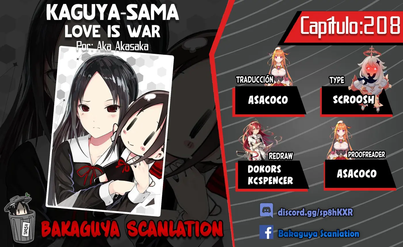 Kaguya-sama wa Kokurasetai: Tensai-tachi no Renai Zunousen (2015) - Capítulo 208 - Página 1 - LectorTMOo