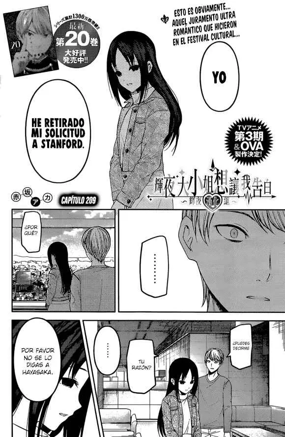 Kaguya-sama wa Kokurasetai: Tensai-tachi no Renai Zunousen (2015) - Capítulo 209 - Página 3 - LectorTMOo