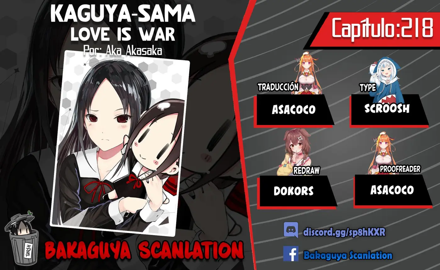 Kaguya-sama wa Kokurasetai: Tensai-tachi no Renai Zunousen (2015) - Capítulo 218 - Página 1 - LectorTMOo