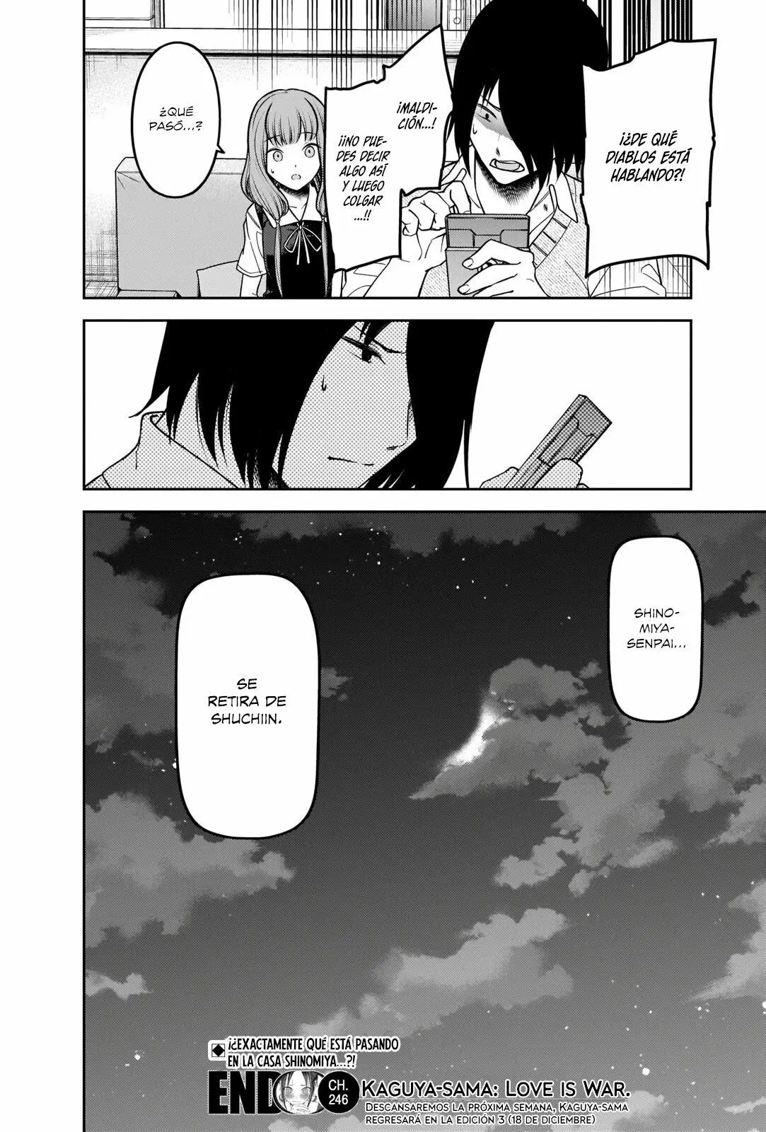 Kaguya-sama wa Kokurasetai: Tensai-tachi no Renai Zunousen (2015) - Capítulo 246 - Página 19 - LectorTMOo