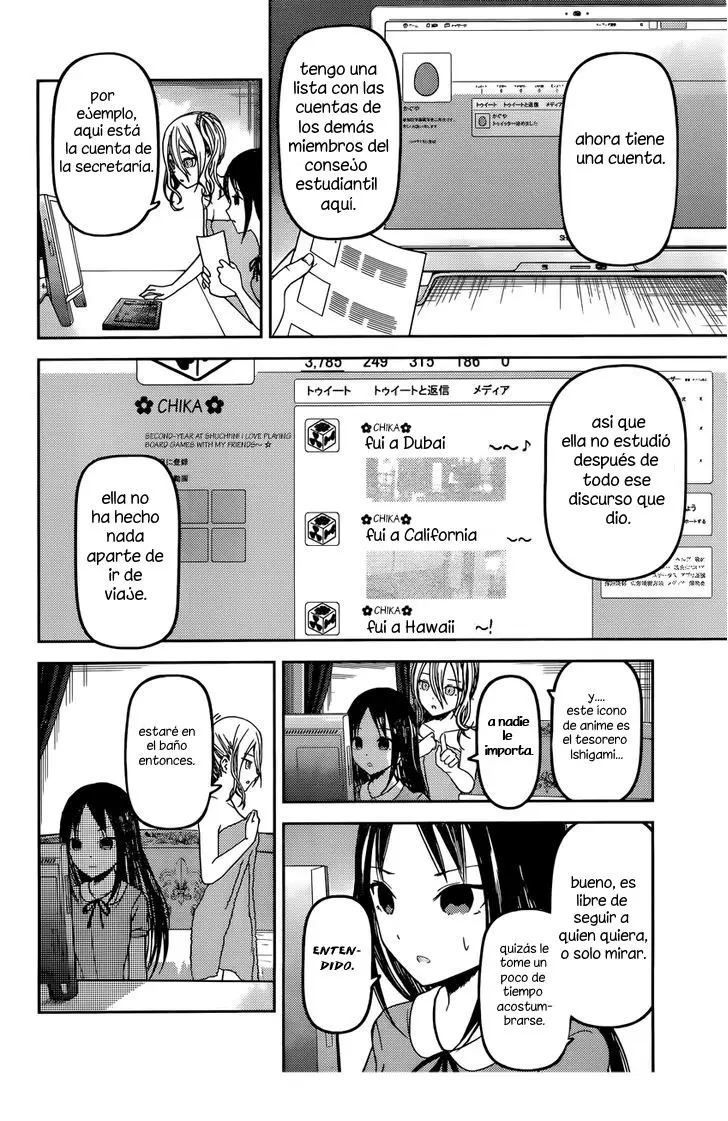 Kaguya-sama wa Kokurasetai: Tensai-tachi no Renai Zunousen (2015) - Capítulo 42 - Página 8 - LectorTMOo