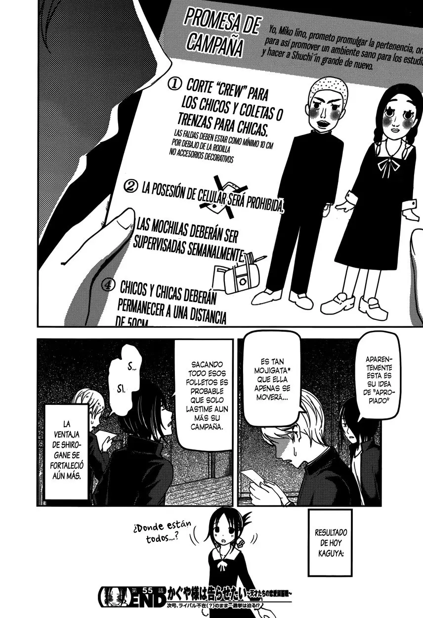 Kaguya-sama wa Kokurasetai: Tensai-tachi no Renai Zunousen (2015) - Capítulo 65 - Página 16 - LectorTMOo