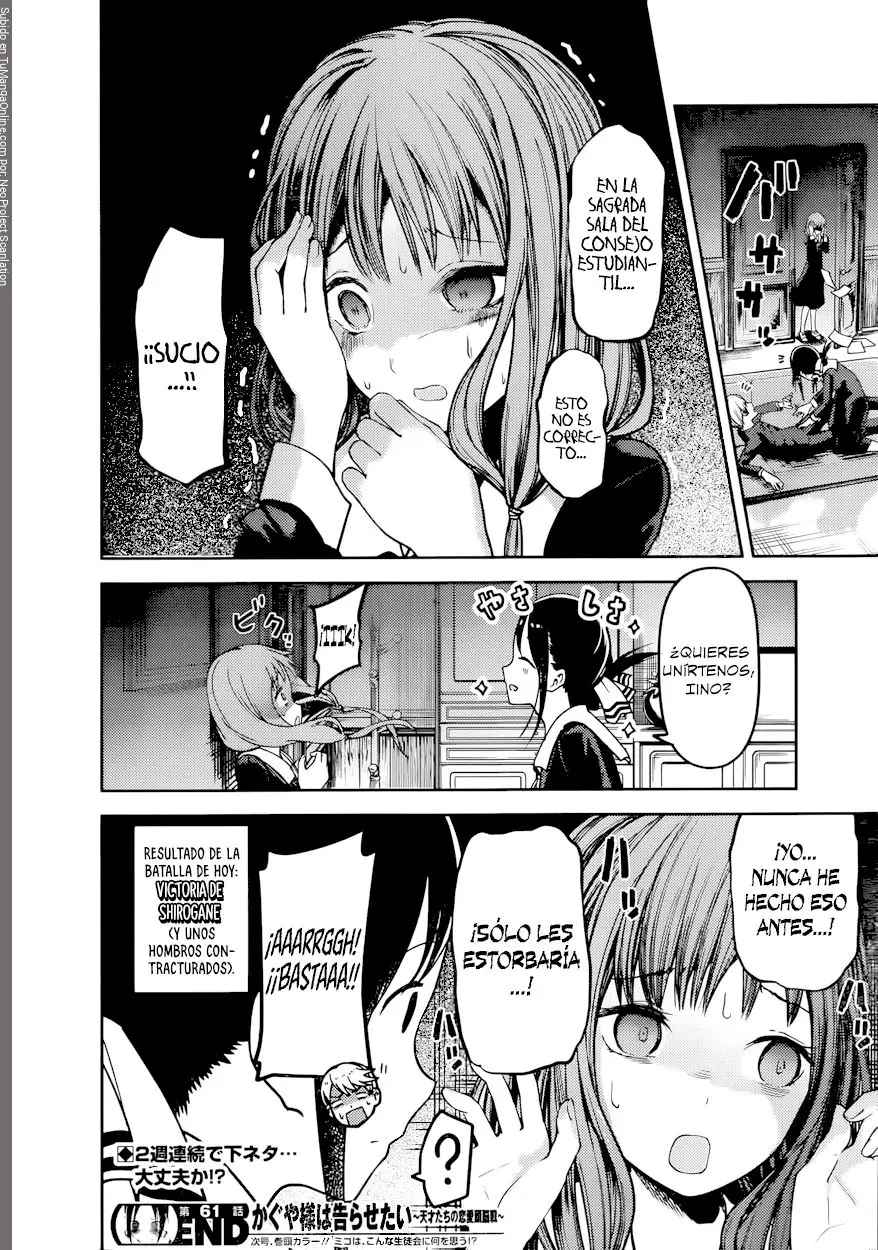 Kaguya-sama wa Kokurasetai: Tensai-tachi no Renai Zunousen (2015) - Capítulo 71 - Página 16 - LectorTMOo
