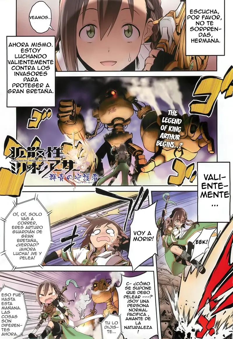 Kakusansei Million Arthur - Gunjou no Sorcery Road - Capítulo 1.1 - Página 2 - LectorTMOo