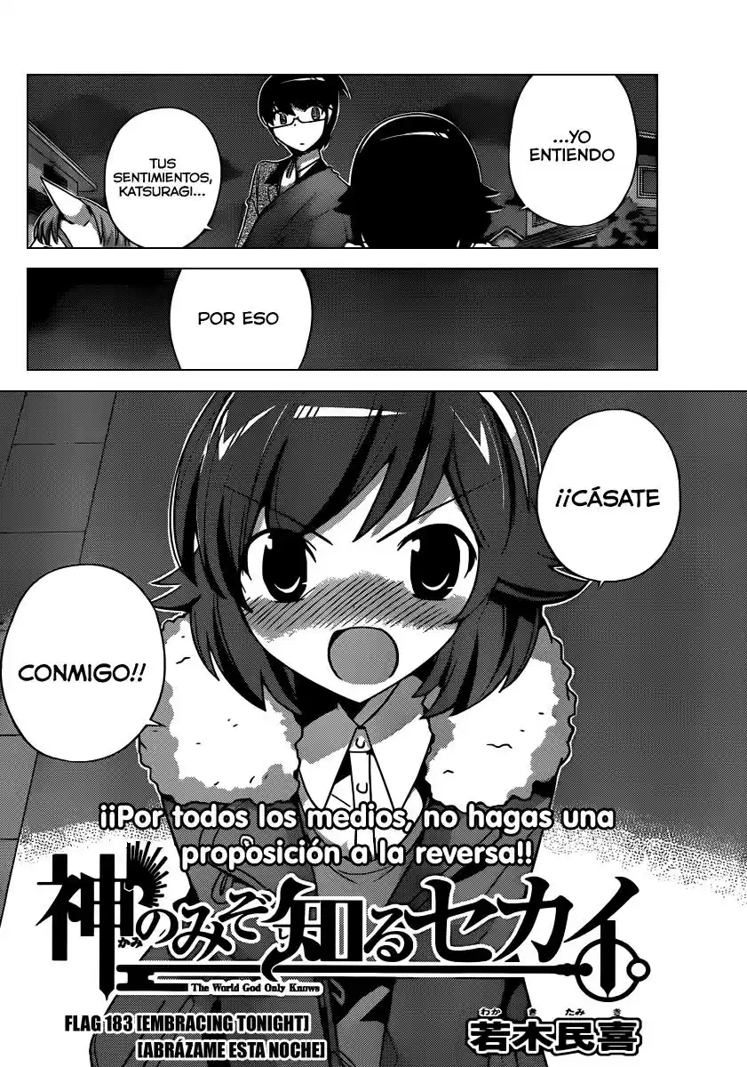 Kami nomi zo Shiru Sekai (2008) - Capítulo 183 - Página 3 - LectorTMOo