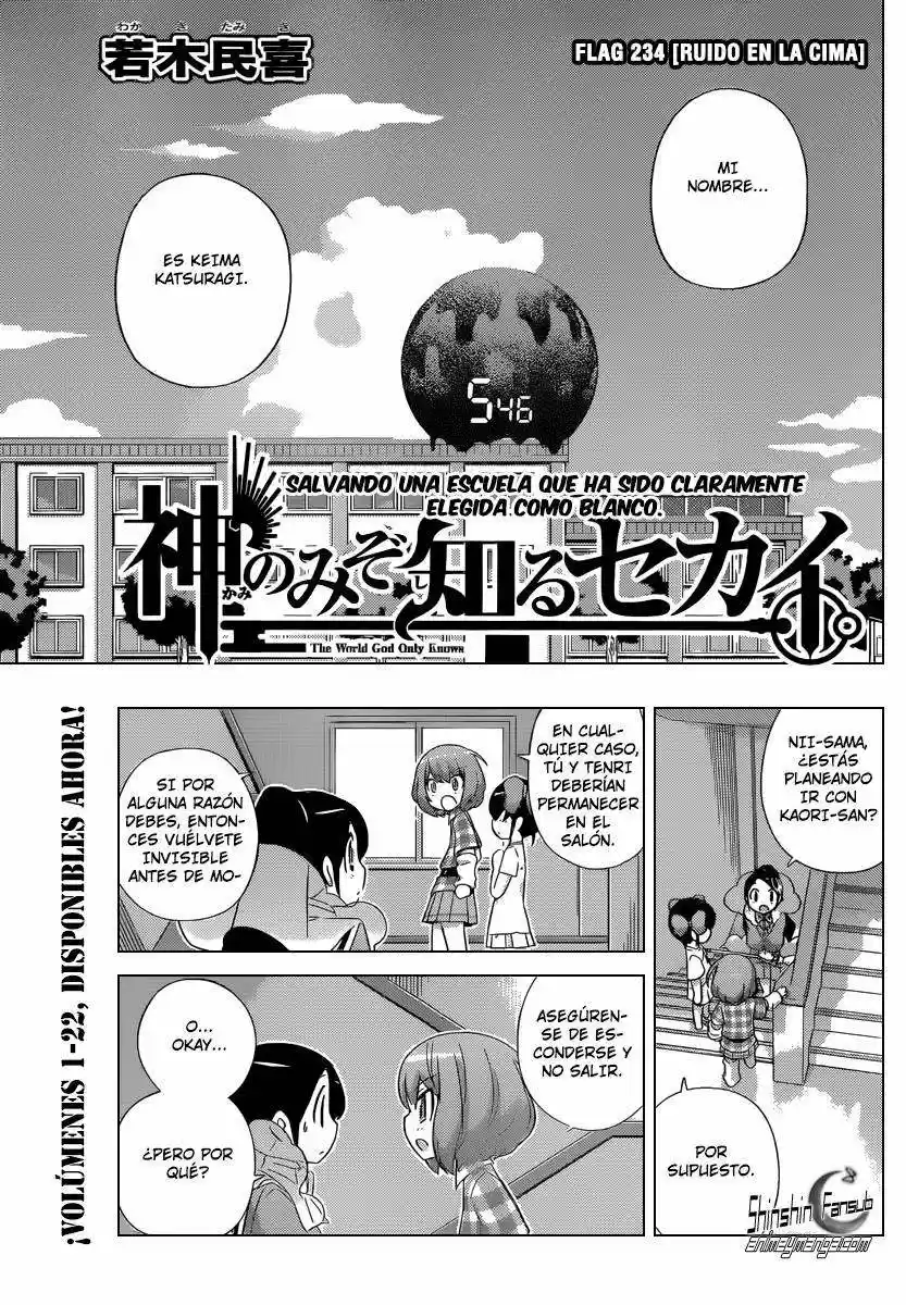 Kami nomi zo Shiru Sekai (2008) - Capítulo 234 - Página 4 - LectorTMOo