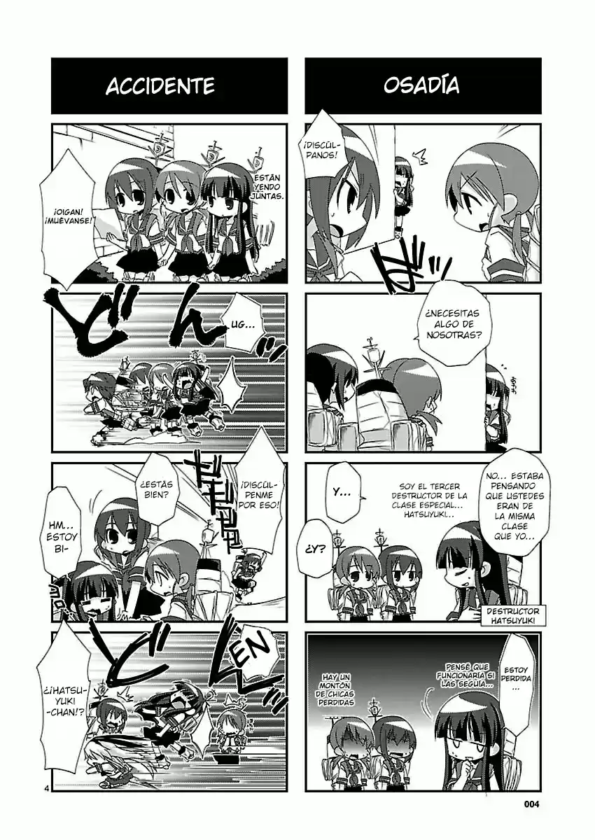 Kantai Collection 4-koma Comic: Fubuki- Ganbarimasu! (2013) - Capítulo 1 - Página 4 - LectorTMOo