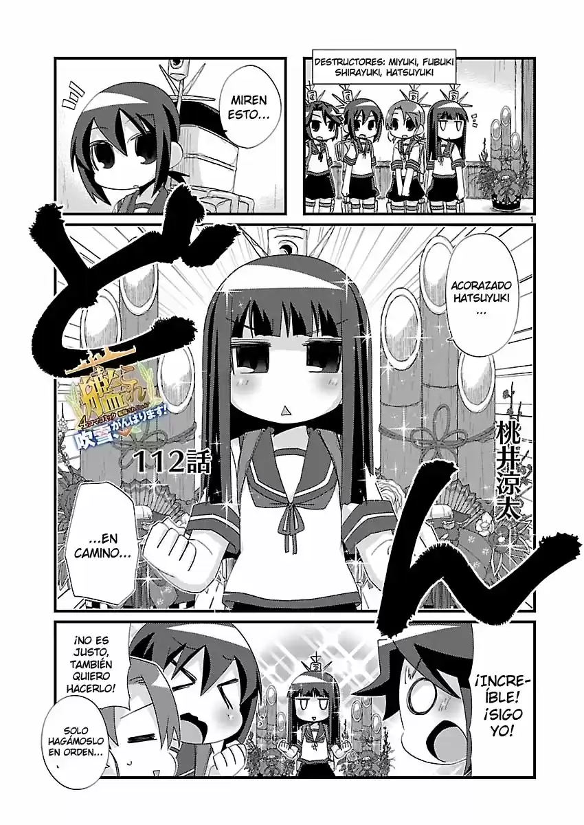 Kantai Collection 4-koma Comic: Fubuki- Ganbarimasu! (2013) - Capítulo 112 - Página 1 - LectorTMOo