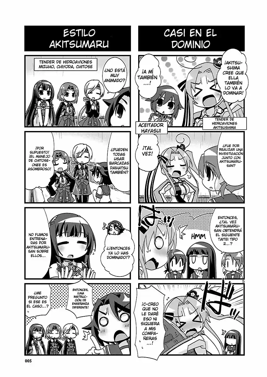 Kantai Collection 4-koma Comic: Fubuki- Ganbarimasu! (2013) - Capítulo 120 - Página 5 - LectorTMOo
