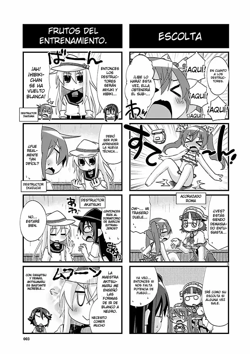 Kantai Collection 4-koma Comic: Fubuki- Ganbarimasu! (2013) - Capítulo 136 - Página 3 - LectorTMOo