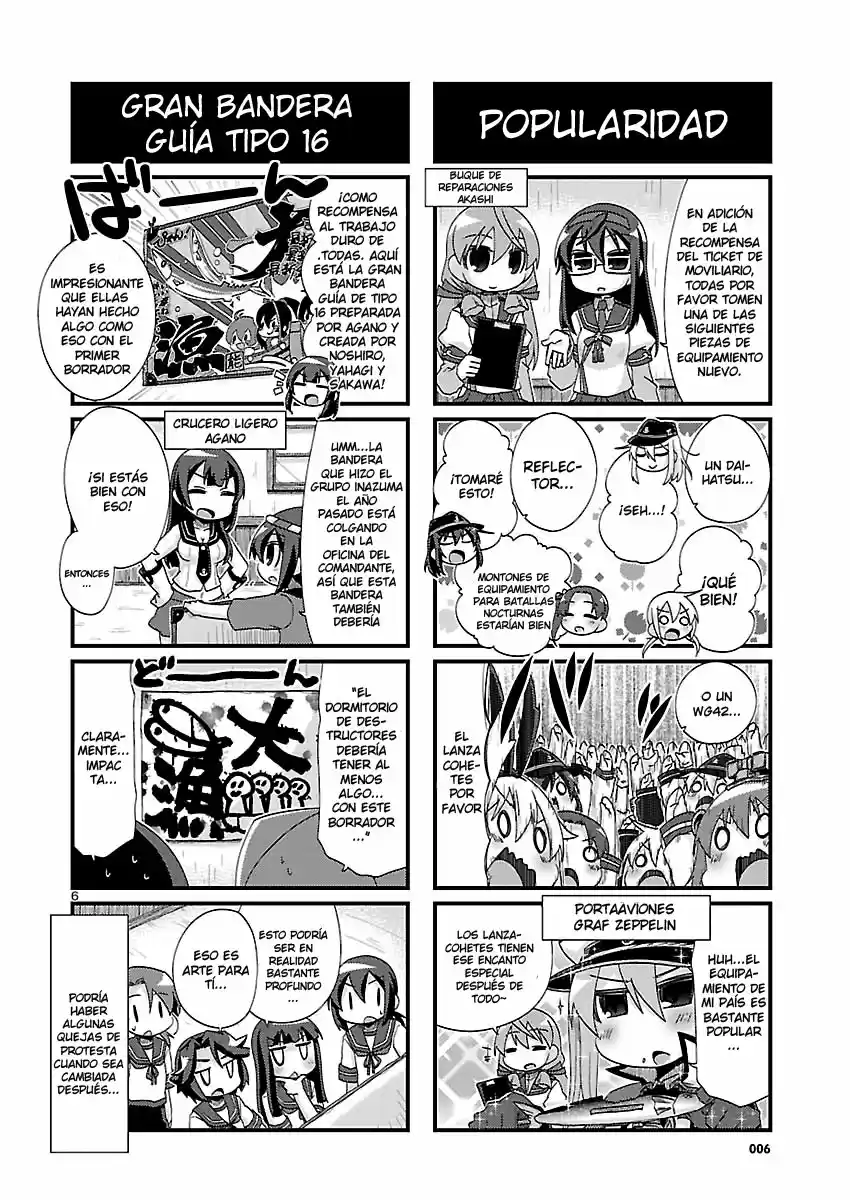 Kantai Collection 4-koma Comic: Fubuki- Ganbarimasu! (2013) - Capítulo 144 - Página 6 - LectorTMOo
