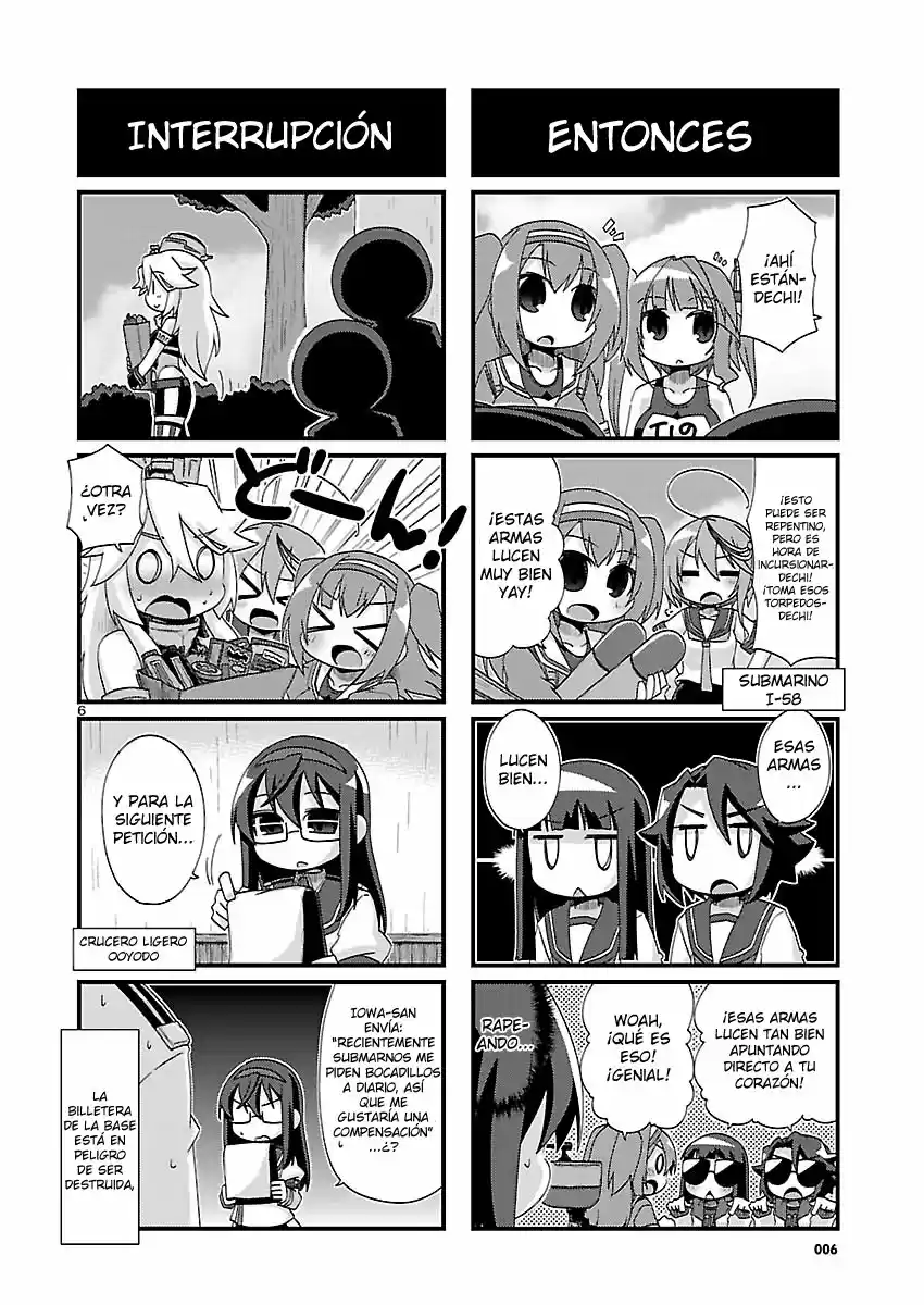 Kantai Collection 4-koma Comic: Fubuki- Ganbarimasu! (2013) - Capítulo 145 - Página 6 - LectorTMOo