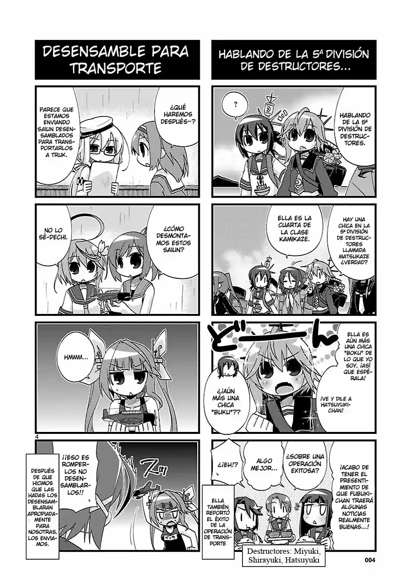 Kantai Collection 4-koma Comic: Fubuki- Ganbarimasu! (2013) - Capítulo 155 - Página 4 - LectorTMOo