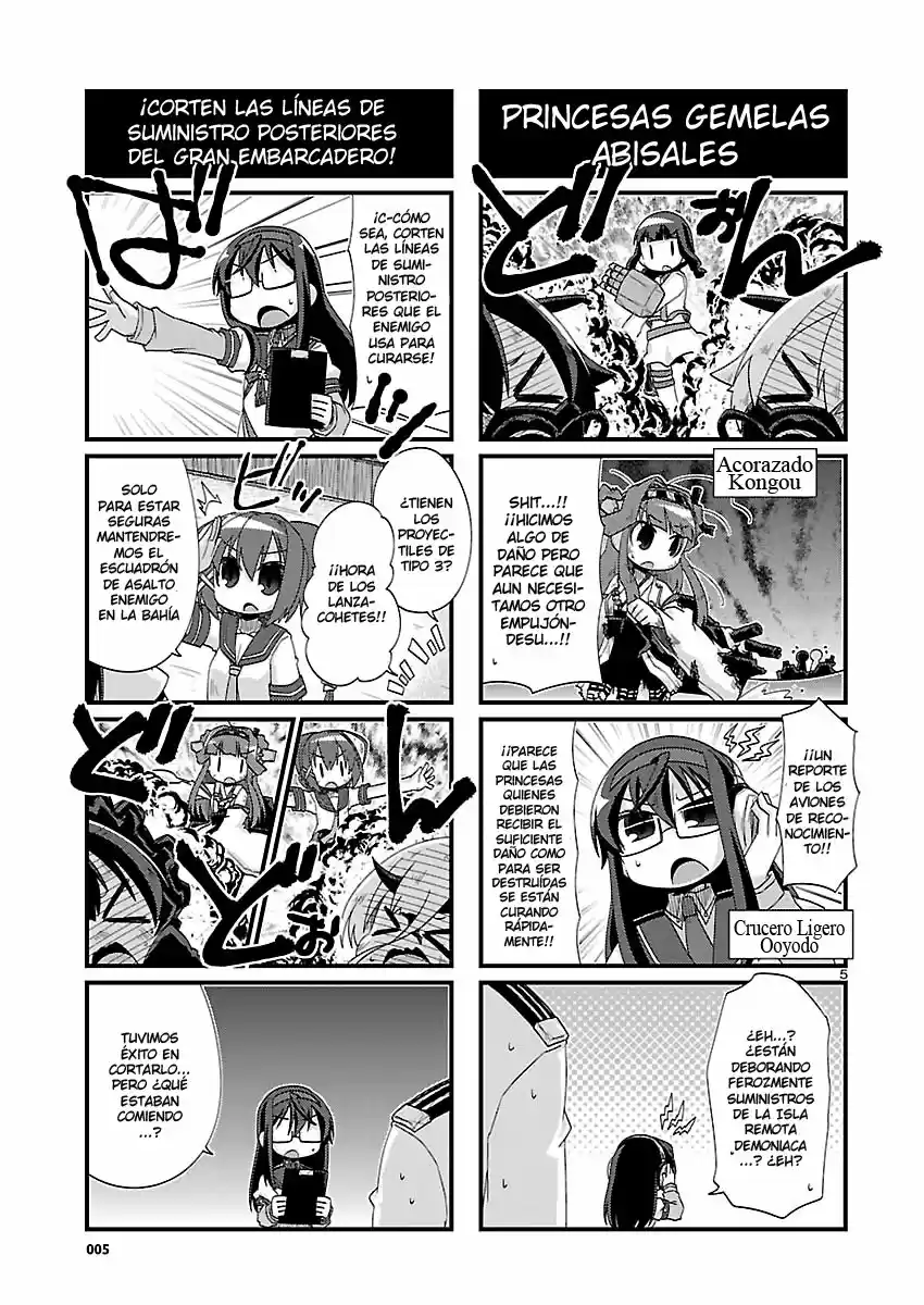 Kantai Collection 4-koma Comic: Fubuki- Ganbarimasu! (2013) - Capítulo 155 - Página 5 - LectorTMOo