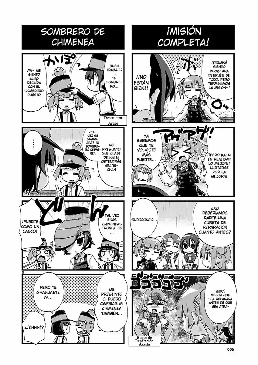 Kantai Collection 4-koma Comic: Fubuki- Ganbarimasu! (2013) - Capítulo 159 - Página 6 - LectorTMOo