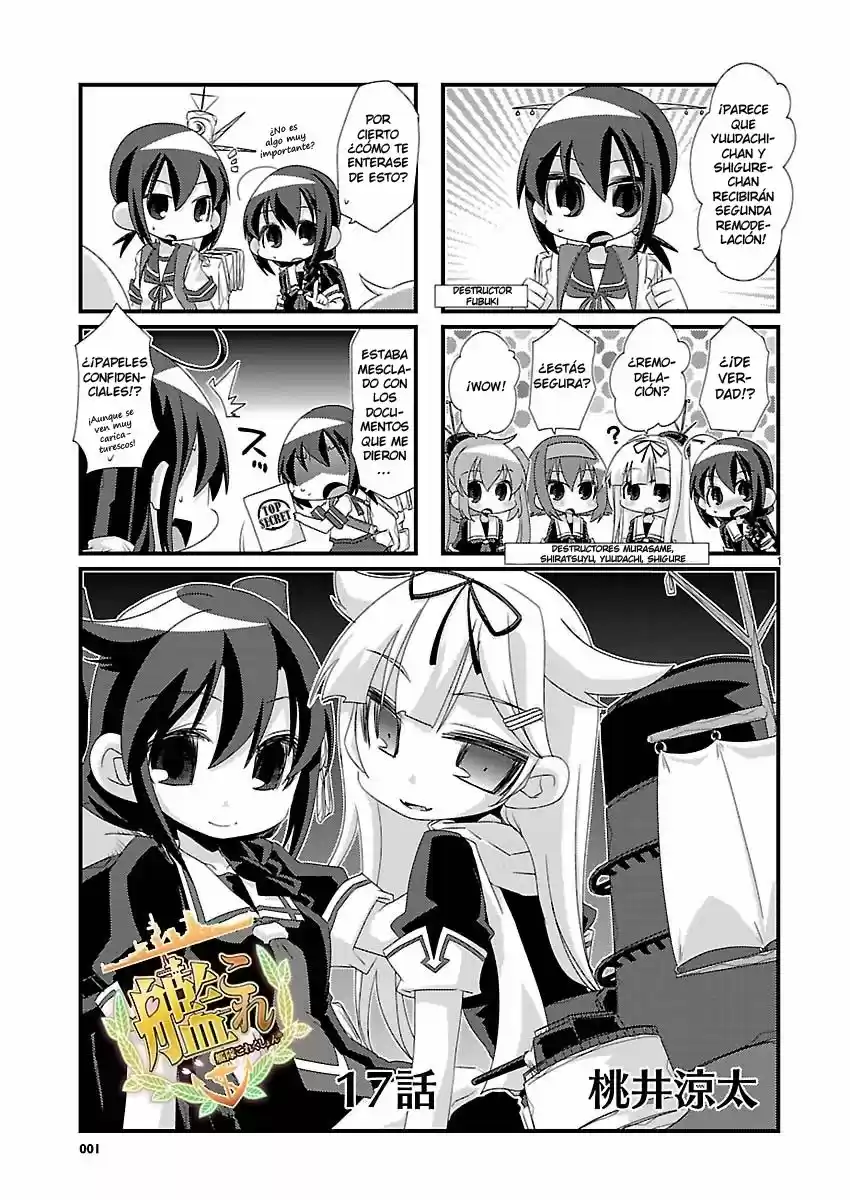 Kantai Collection 4-koma Comic: Fubuki- Ganbarimasu! (2013) - Capítulo 17 - Página 1 - LectorTMOo