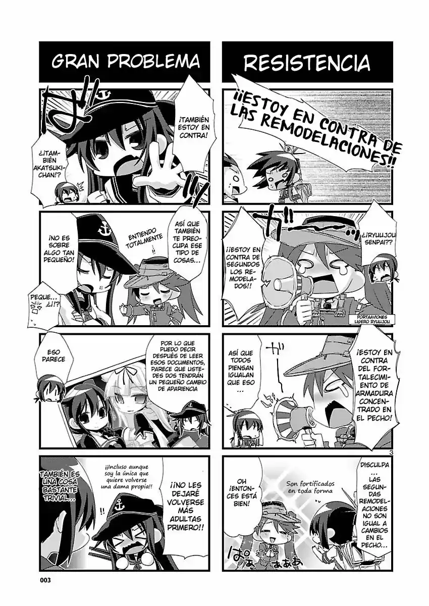 Kantai Collection 4-koma Comic: Fubuki- Ganbarimasu! (2013) - Capítulo 17 - Página 3 - LectorTMOo