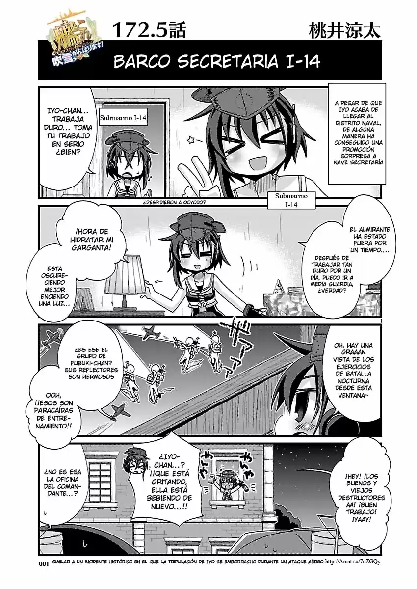 Kantai Collection 4-koma Comic: Fubuki- Ganbarimasu! (2013) - Capítulo 172.5 - Página 1 - LectorTMOo