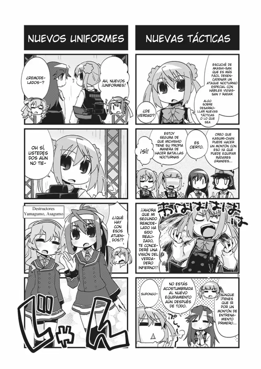 Kantai Collection 4-koma Comic: Fubuki- Ganbarimasu! (2013) - Capítulo 183 - Página 5 - LectorTMOo