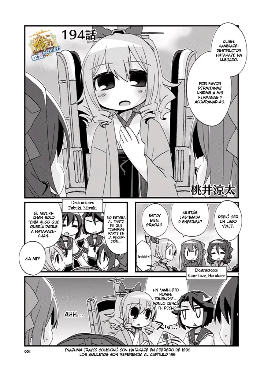 Kantai Collection 4-koma Comic: Fubuki- Ganbarimasu! (2013) - Capítulo 194 - Página 1 - LectorTMOo