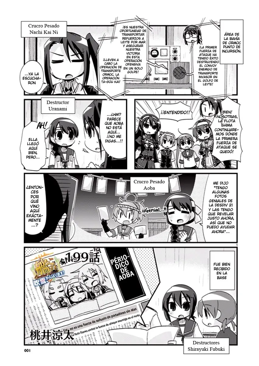 Kantai Collection 4-koma Comic: Fubuki- Ganbarimasu! (2013) - Capítulo 199 - Página 1 - LectorTMOo
