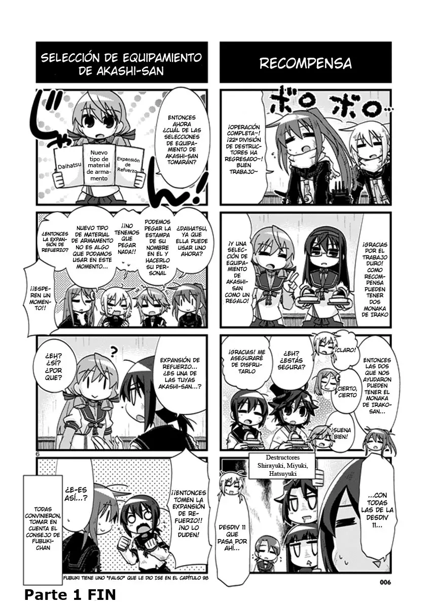 Kantai Collection 4-koma Comic: Fubuki- Ganbarimasu! (2013) - Capítulo 201 - Página 6 - LectorTMOo