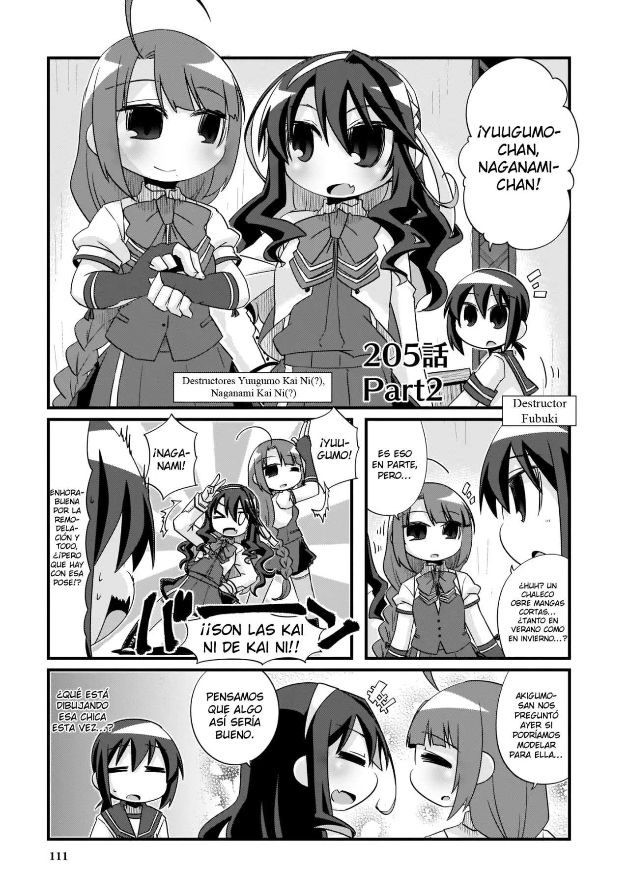 Kantai Collection 4-koma Comic: Fubuki- Ganbarimasu! (2013) - Capítulo 205.1 - Página 1 - LectorTMOo