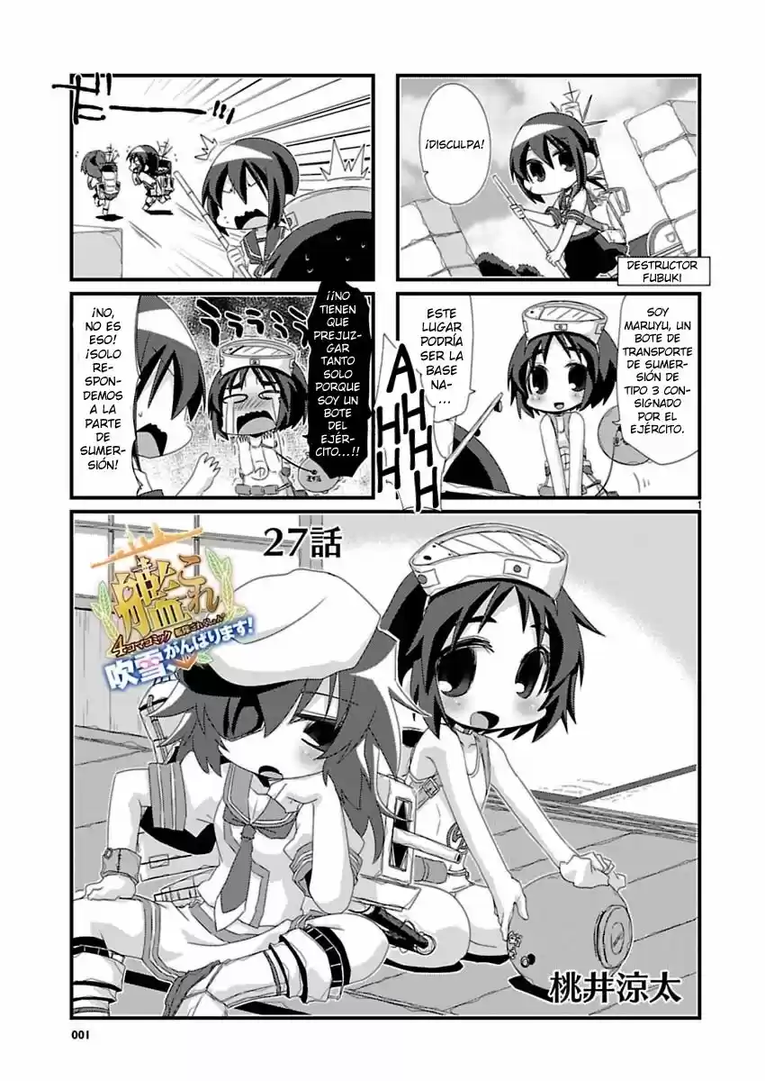Kantai Collection 4-koma Comic: Fubuki- Ganbarimasu! (2013) - Capítulo 27 - Página 1 - LectorTMOo