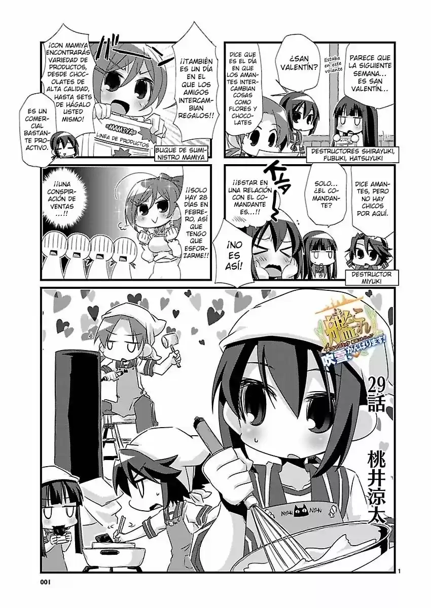 Kantai Collection 4-koma Comic: Fubuki- Ganbarimasu! (2013) - Capítulo 29 - Página 1 - LectorTMOo