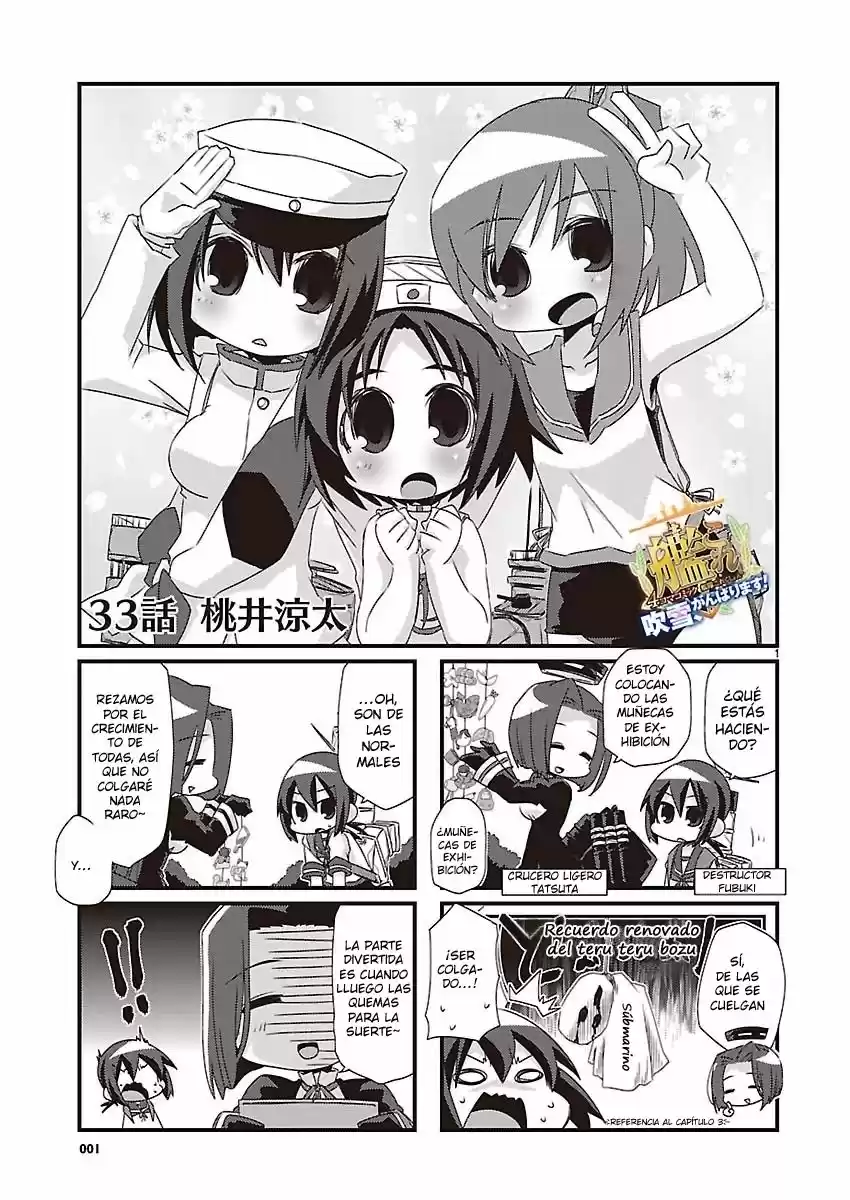 Kantai Collection 4-koma Comic: Fubuki- Ganbarimasu! (2013) - Capítulo 33 - Página 1 - LectorTMOo