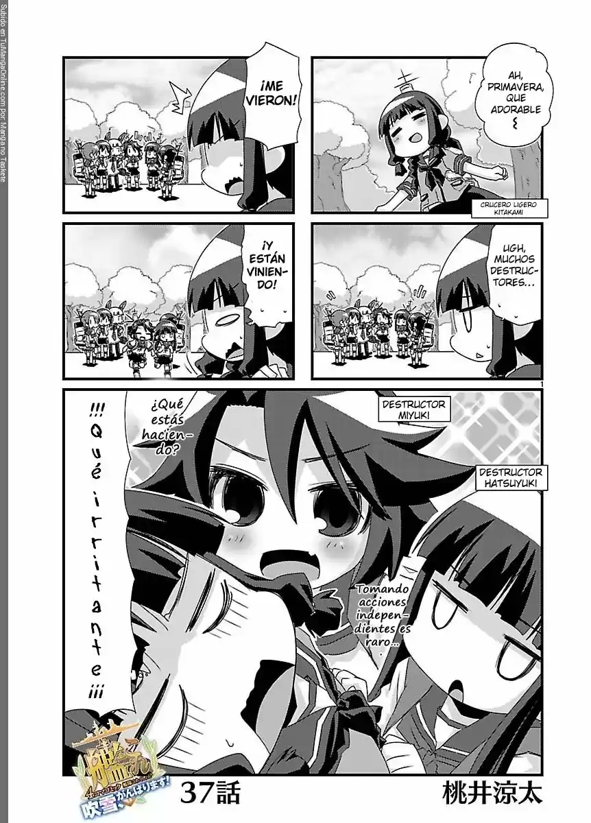 Kantai Collection 4-koma Comic: Fubuki- Ganbarimasu! (2013) - Capítulo 37 - Página 1 - LectorTMOo