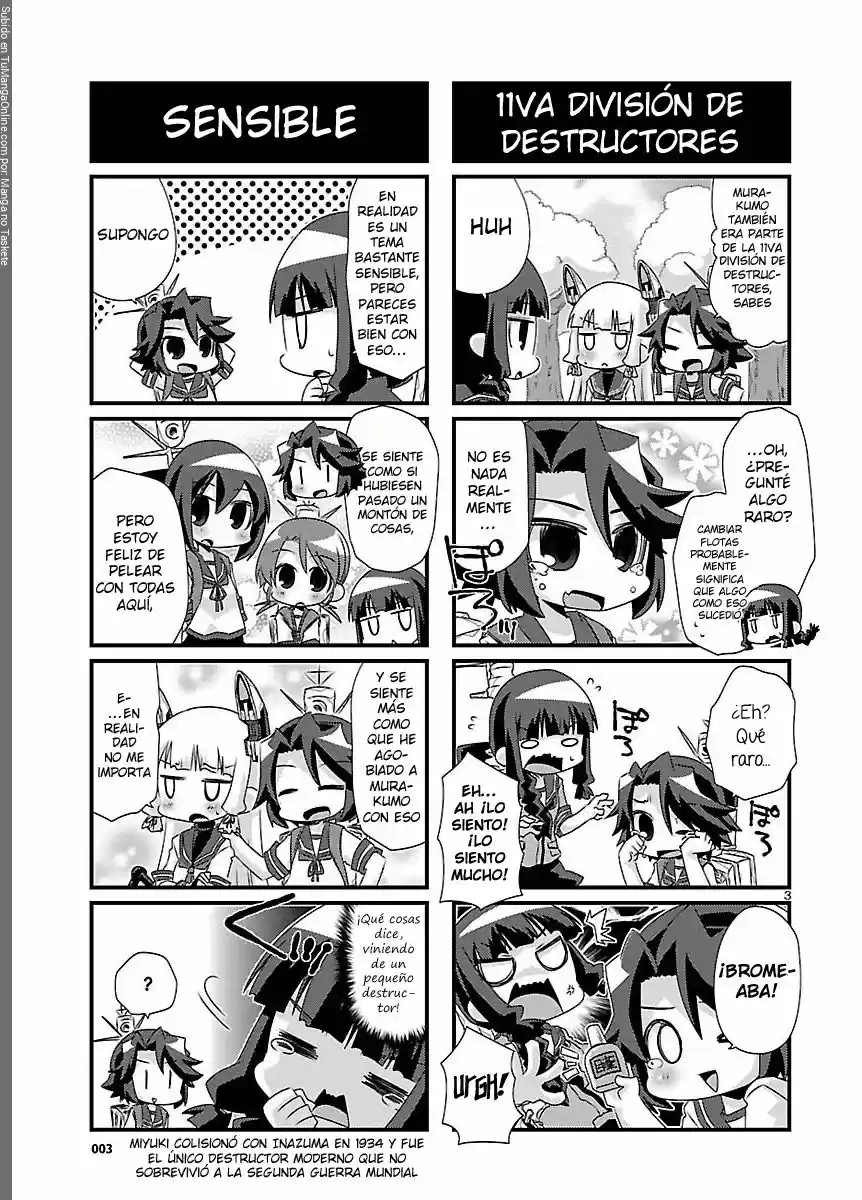 Kantai Collection 4-koma Comic: Fubuki- Ganbarimasu! (2013) - Capítulo 37 - Página 3 - LectorTMOo