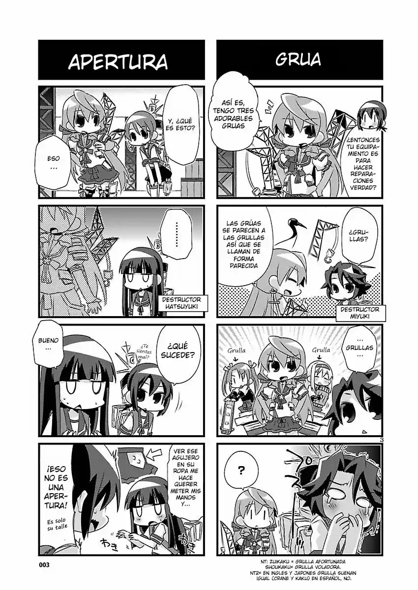 Kantai Collection 4-koma Comic: Fubuki- Ganbarimasu! (2013) - Capítulo 41 - Página 3 - LectorTMOo