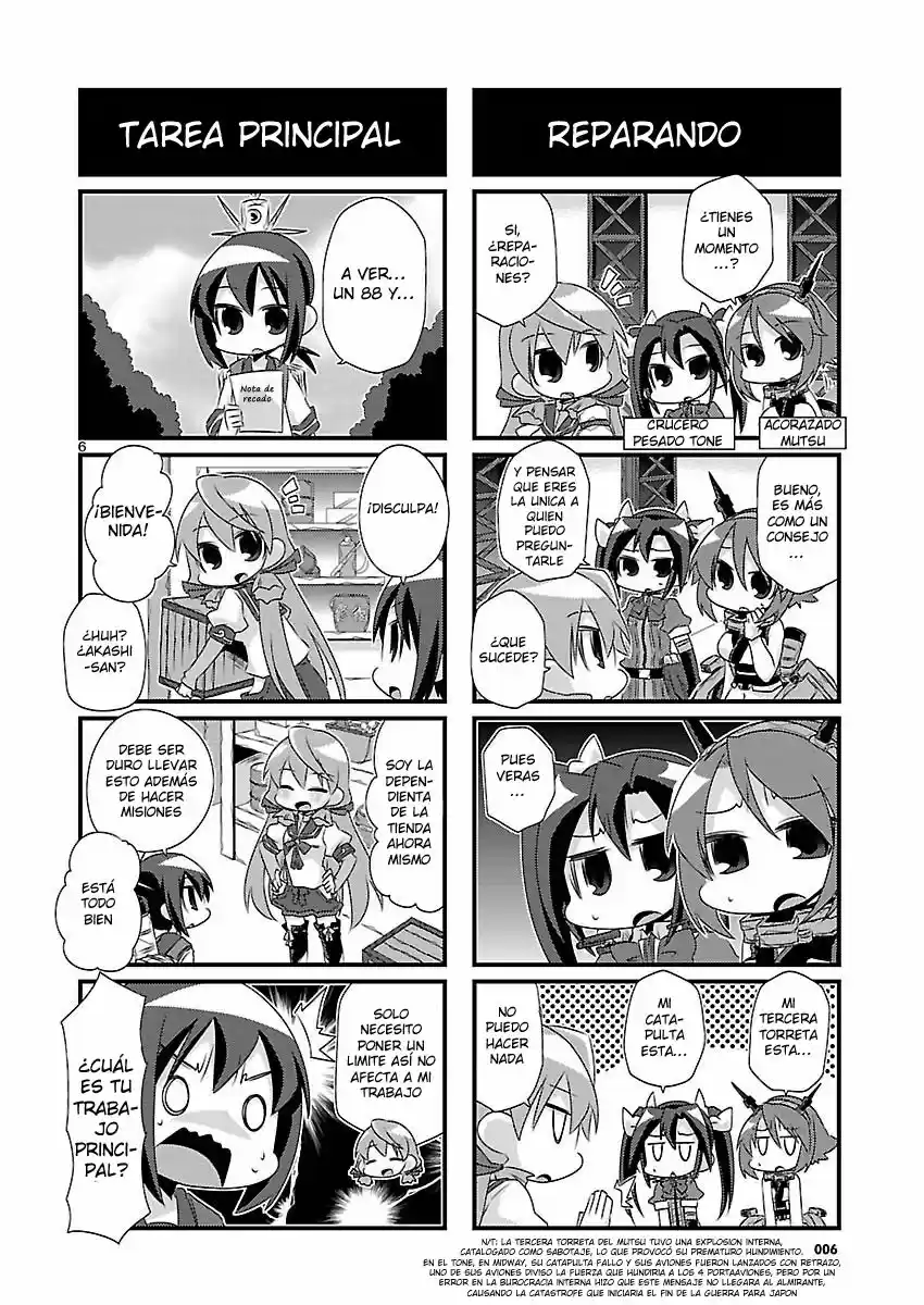 Kantai Collection 4-koma Comic: Fubuki- Ganbarimasu! (2013) - Capítulo 41 - Página 6 - LectorTMOo