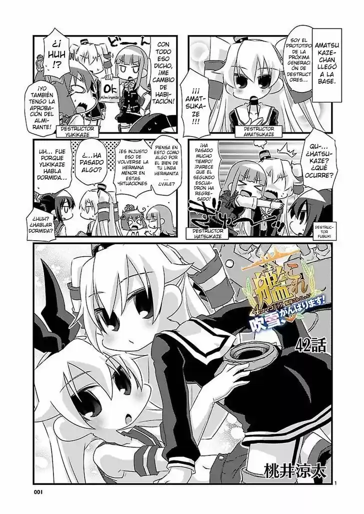 Kantai Collection 4-koma Comic: Fubuki- Ganbarimasu! (2013) - Capítulo 42 - Página 1 - LectorTMOo