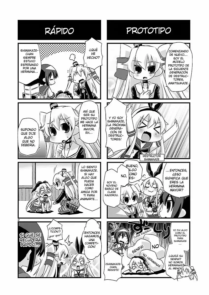 Kantai Collection 4-koma Comic: Fubuki- Ganbarimasu! (2013) - Capítulo 42 - Página 2 - LectorTMOo