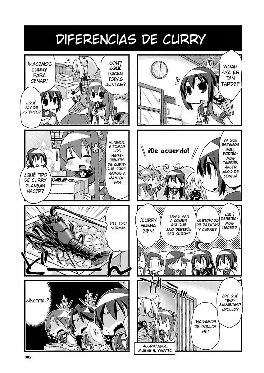 Kantai Collection 4-koma Comic: Fubuki- Ganbarimasu! (2013) - Capítulo 45 - Página 5 - LectorTMOo