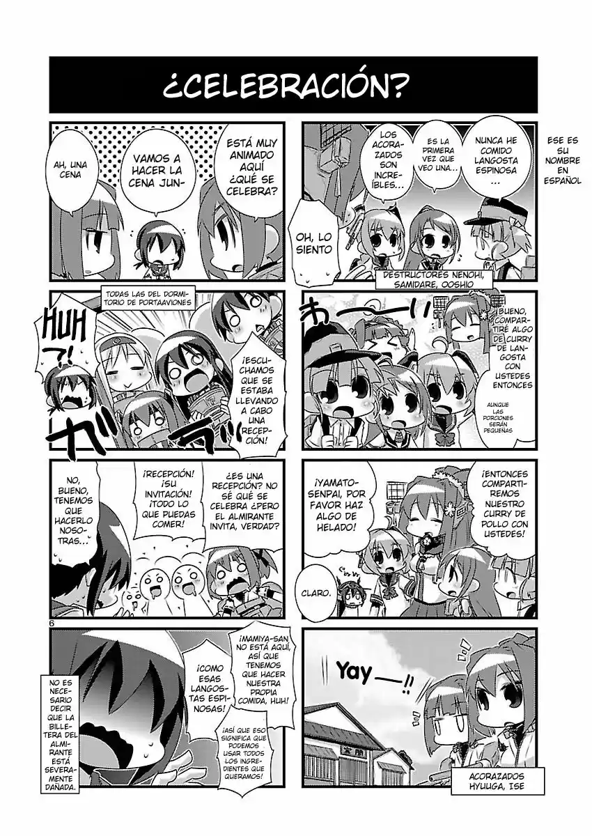 Kantai Collection 4-koma Comic: Fubuki- Ganbarimasu! (2013) - Capítulo 45 - Página 6 - LectorTMOo